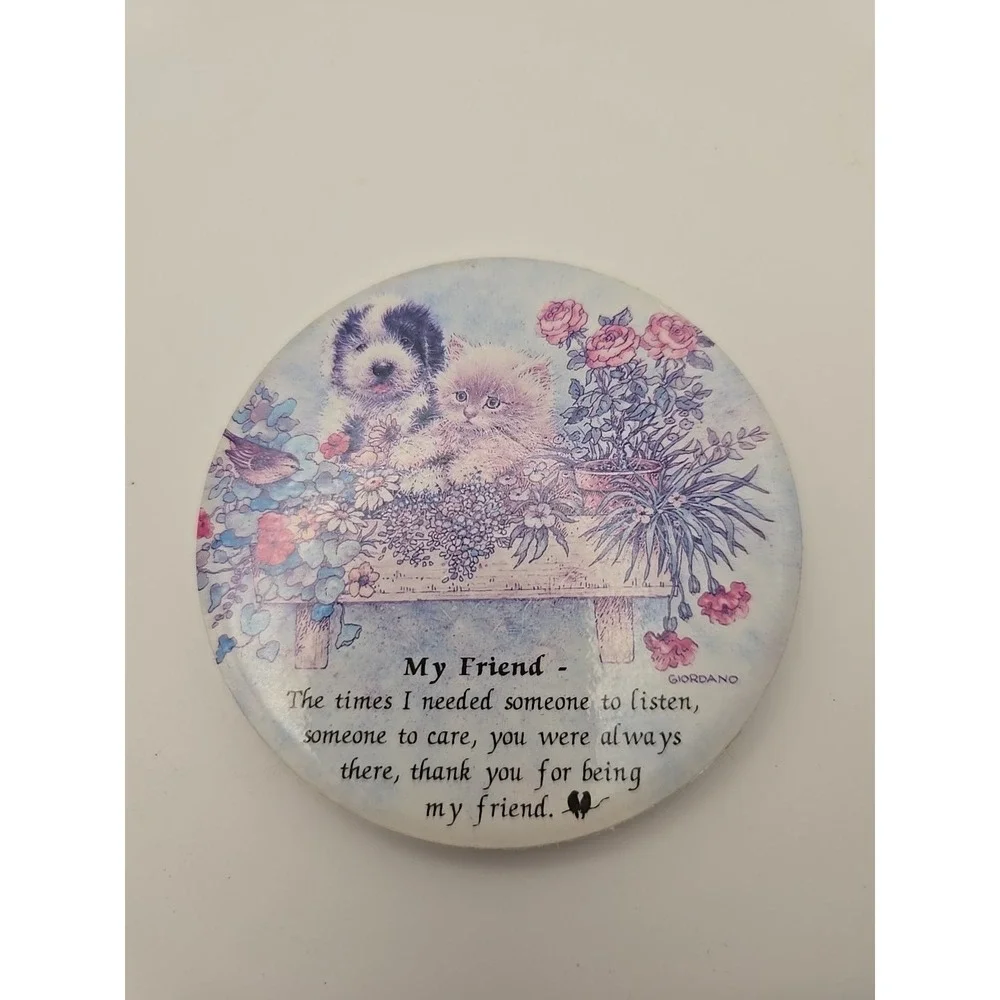Cat And Dog Friend‎ Fridge Magnet